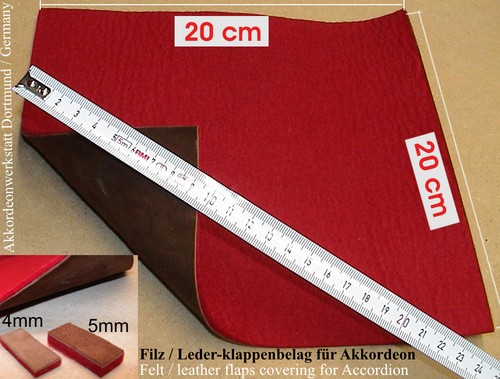 Akkordeon filz leder - akkordeon, /
