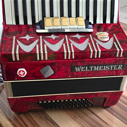 Weltmeister pianoakkordeon rot - weltmeister,