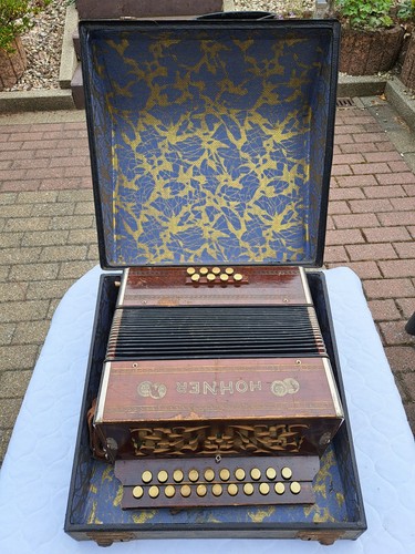 Antike hohner knopf harmonika - antike,